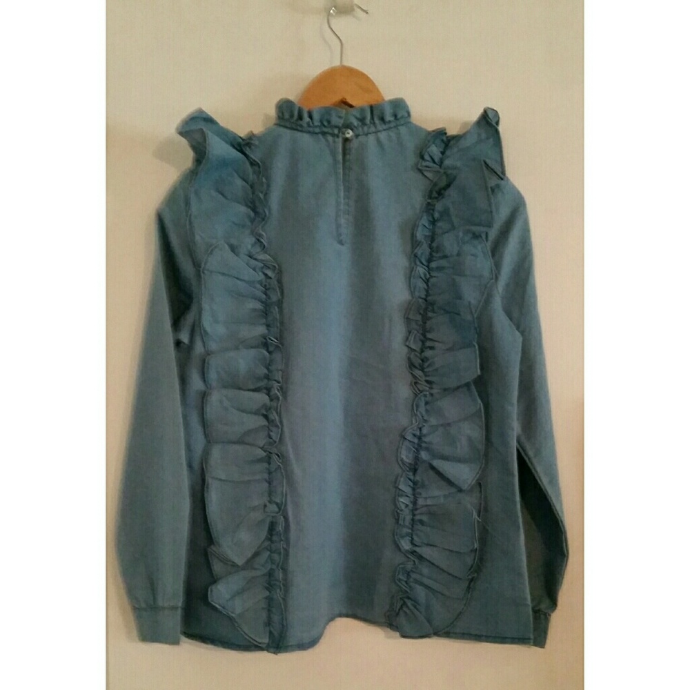 Penelope Project Ruffle Embroidery Blouse XS - Picture 3 of 7